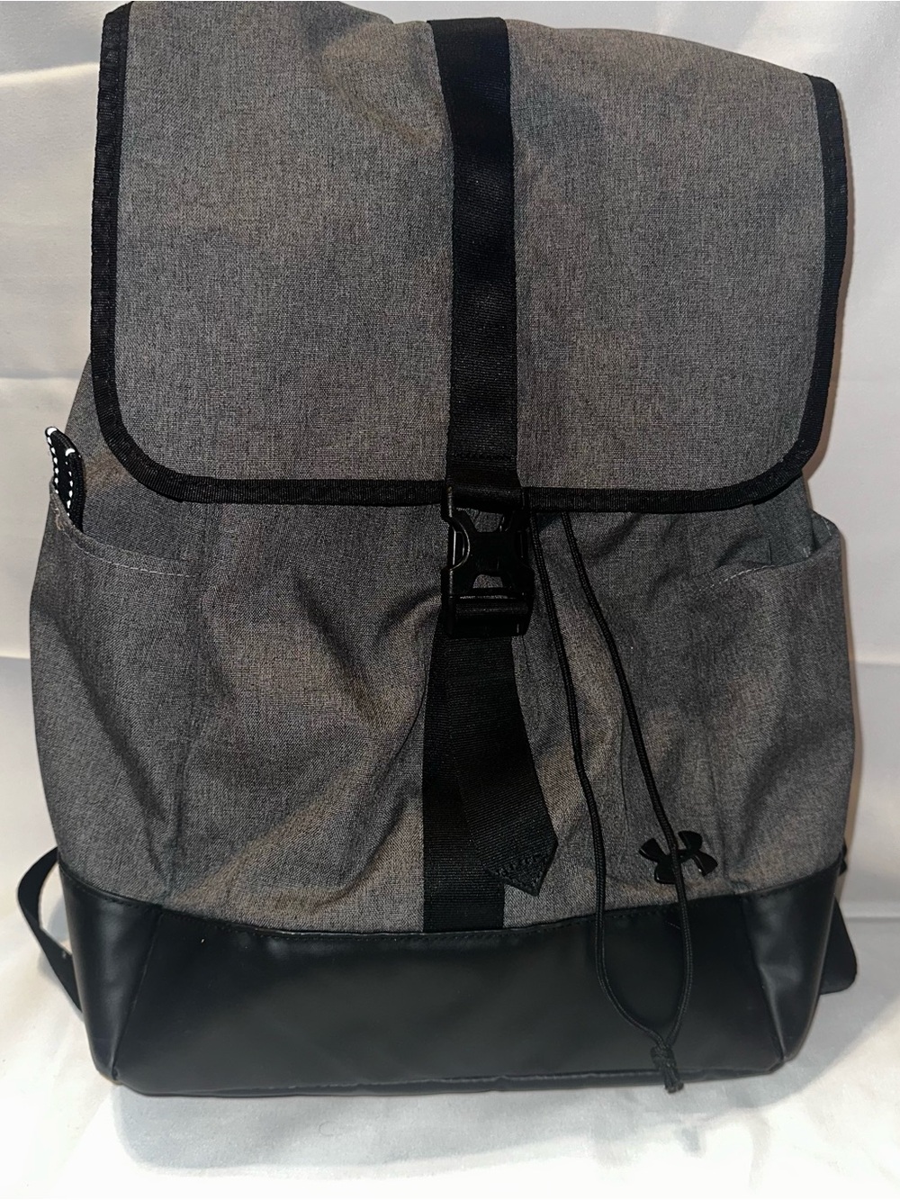 Under Armour Gray and Black Backpack with Front Buckle